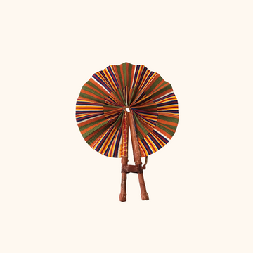 Adinkra Ghana Fabric Fan