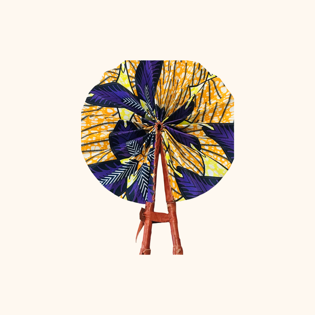 Dzidefo Ghana Fabric Fan